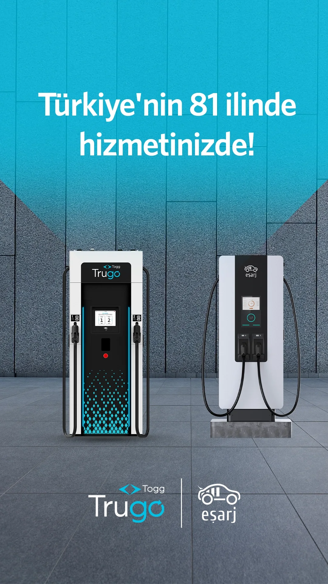 Eşarj ve Trugo roaming iş birliği 81 ilde hizmette